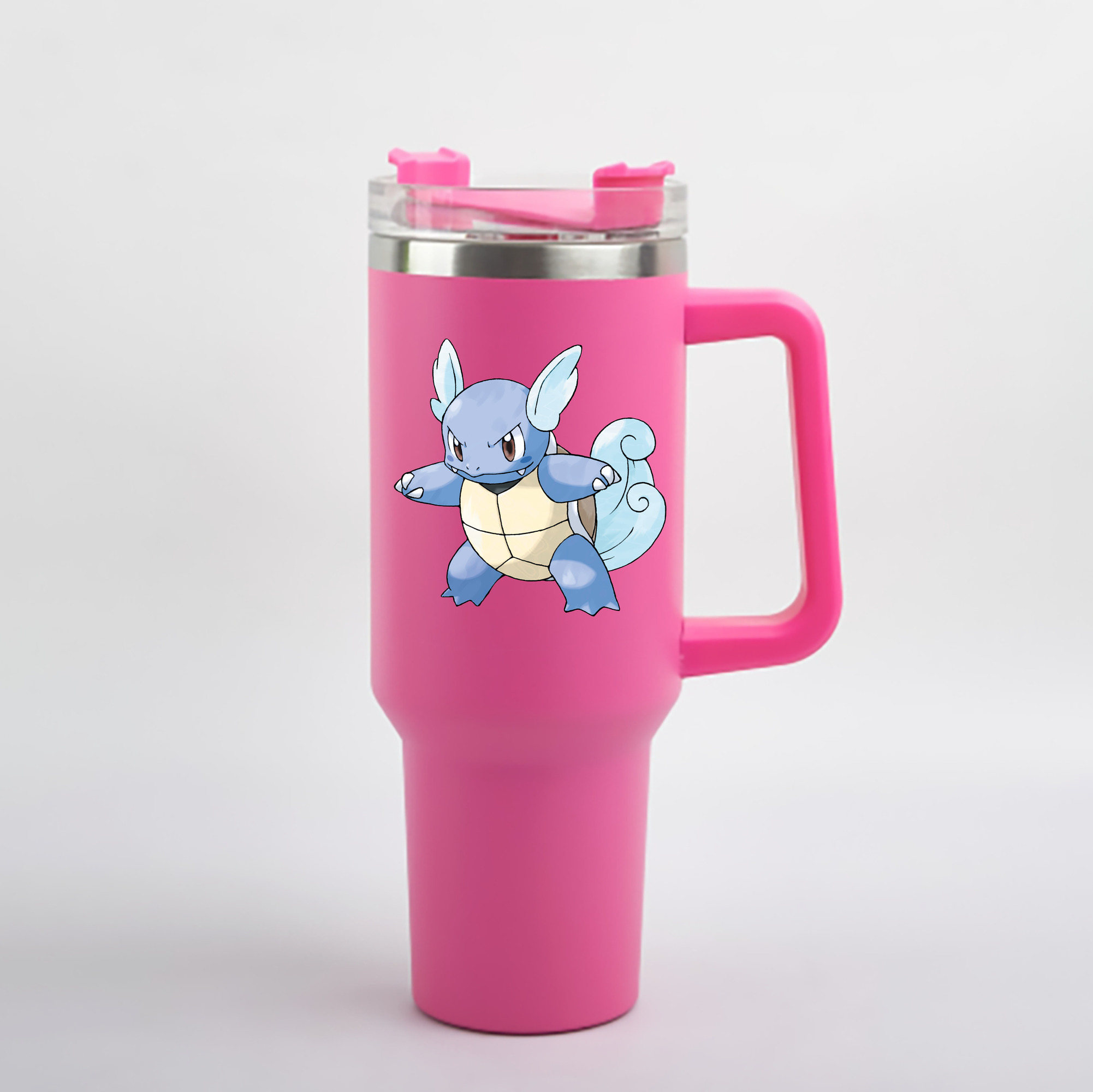 （画像用） ポケットモンスター Pokémon 1200mL車用タンブラー - クリスタルステッカー（プラスチックストロー付き）